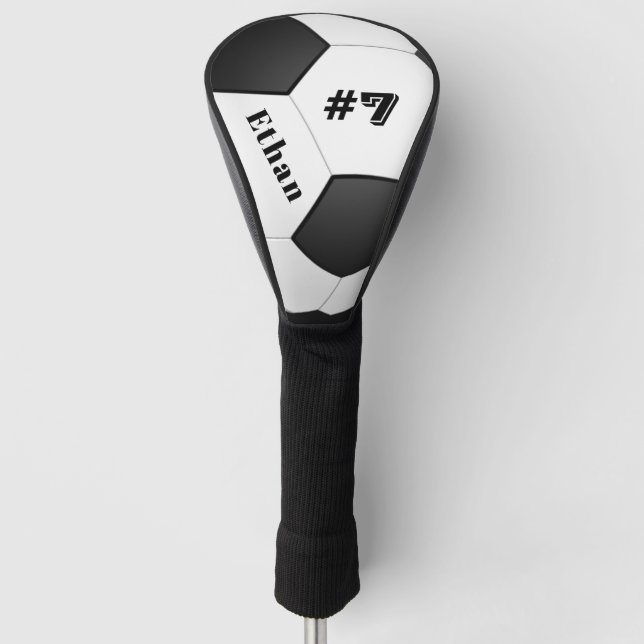 Funda Para Palo De Golf Personalized Soccer Ball Football (Anverso)