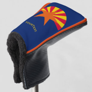 Funda Para Palo De Golf Personalizó su bandera del estado de Arizona del