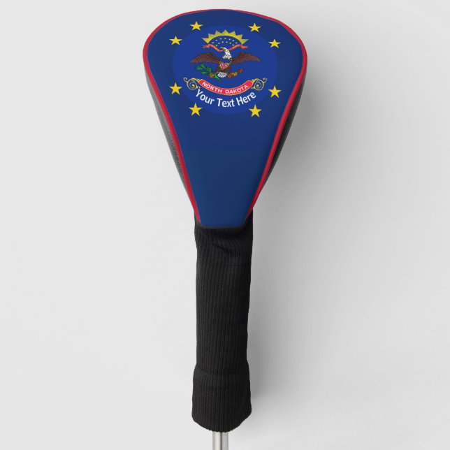 Funda Para Palo De Golf Personalizó su bandera del estado de Dakota del (Anverso)