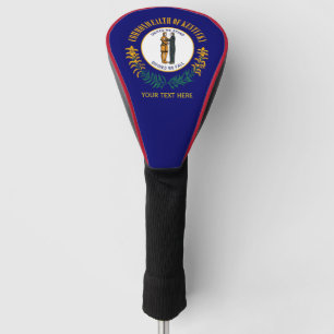 Funda Para Palo De Golf Personalizó su bandera del estado de Kentucky del