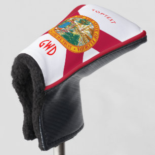 Funda Para Palo De Golf Personalizó su bandera del estado de la Florida
