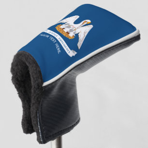 Funda Para Palo De Golf Personalizó su bandera del estado de Luisiana del
