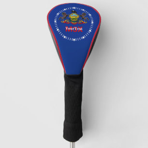 Funda Para Palo De Golf Personalizó su bandera del estado de Pennsylvania