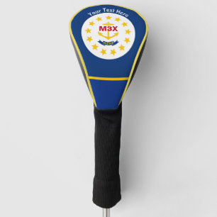 Funda Para Palo De Golf Personalizó su bandera del estado de Rhode Island
