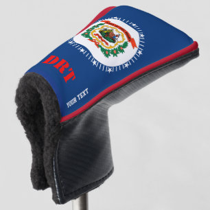 Funda Para Palo De Golf Personalizó su bandera del estado de Virginia