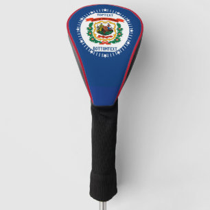 Funda Para Palo De Golf Personalizó su bandera del estado de Virginia