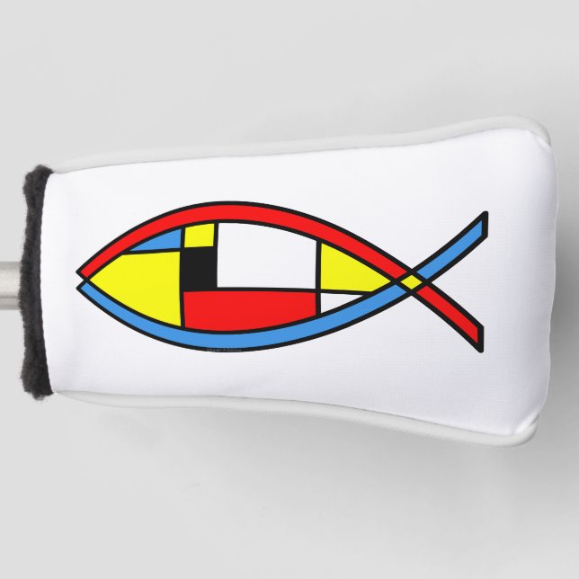 Funda Para Palo De Golf Pescado abstracto (Anverso)