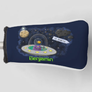 Funda Para Palo De Golf Pescado alegre lindo del ilustracion del personali