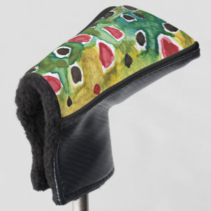 Funda Para Palo De Golf Pescar trucha marrón