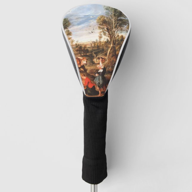 Funda Para Palo De Golf Peter Paul Rubens Milkmaids con ganado en tierra (Anverso)