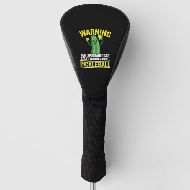 Funda Para Palo De Golf Pickleball Divertido               (Anverso)