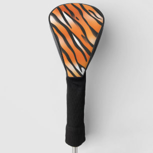 Funda Para Palo De Golf Pieles modernas de tigre rayado con arco iris Impr