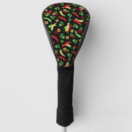 Funda Para Palo De Golf Pimientos de chile y Cilantro
