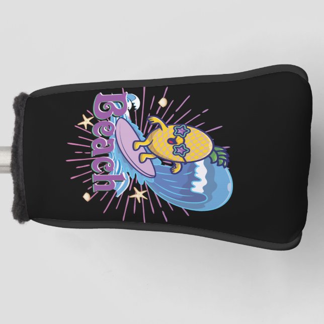 Funda Para Palo De Golf piña divertida (Anverso)