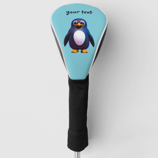 Funda Para Palo De Golf Pingüino (Anverso)