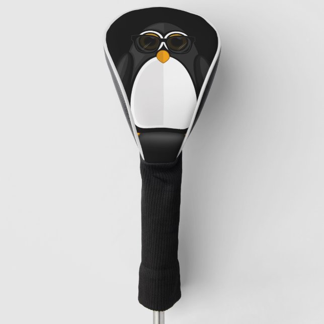 Funda Para Palo De Golf Pingüino Cool (Anverso)
