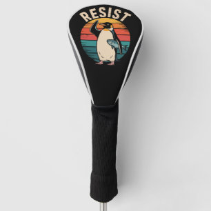 Funda Para Palo De Golf Pingüino Divertido Resiste Protesta Contra Arancel