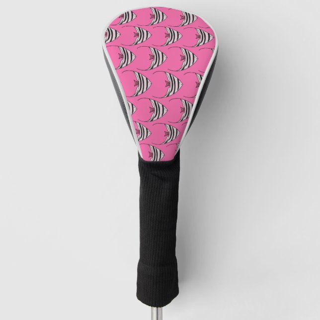 Funda Para Palo De Golf Pink Angel Fish (Anverso)