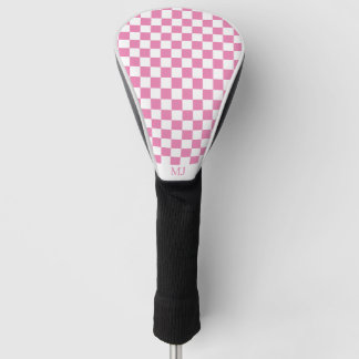 Funda Para Palo De Golf pink checkered monogram