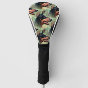 Funda Para Palo De Golf Pinscher del Doberman en las maderas
