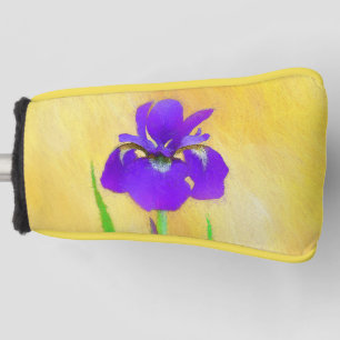 Funda Para Palo De Golf Pintado de iris morado - Perro original curado A