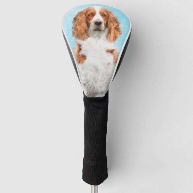 Funda Para Palo De Golf Pintado español de Springer galesa - Arte de perro (Anverso)
