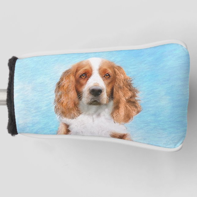 Funda Para Palo De Golf Pintado español de Springer galesa - Arte de perro (Anverso)