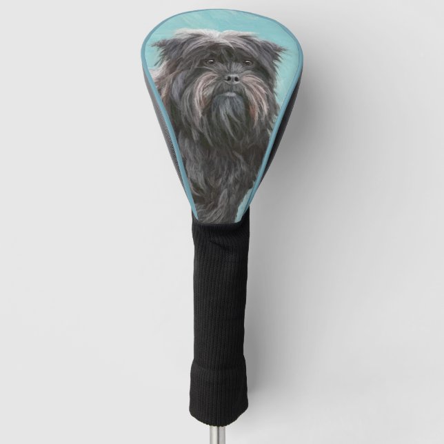 Funda Para Palo De Golf Pintura Affenpinscher - Arte Perro Original Cuto (Anverso)