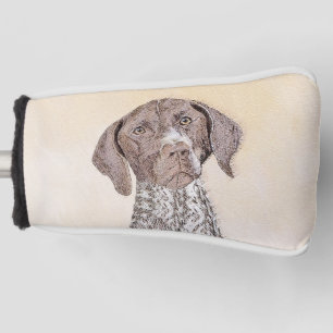 Funda Para Palo De Golf Pintura alemana del indicador de pelo corto - arte