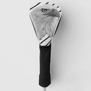 Funda Para Palo De Golf Pintura de aceite de águila calva,