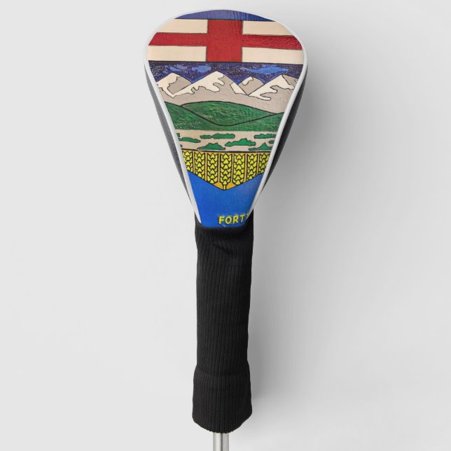 Funda Para Palo De Golf Pintura de bandera de Alberta (Anverso)