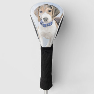Funda Para Palo De Golf Pintura de Beagle - Arte de perro original curtido