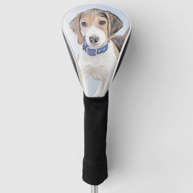 Funda Para Palo De Golf Pintura de Beagle - Arte de perro original curtido (Anverso)