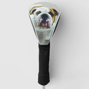 Funda Para Palo De Golf Pintura de Bulldog: adorable arte original del per