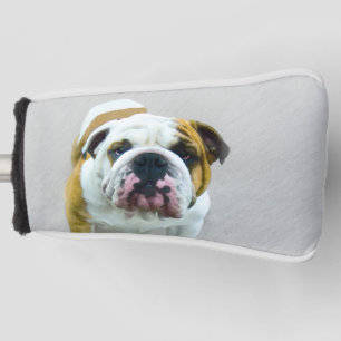 Funda Para Palo De Golf Pintura de Bulldog: adorable arte original del per