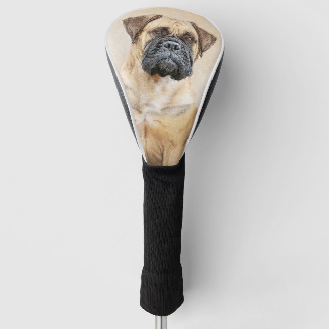 Funda Para Palo De Golf Pintura de Bullmastiff - Arte de Perro Original. (Anverso)