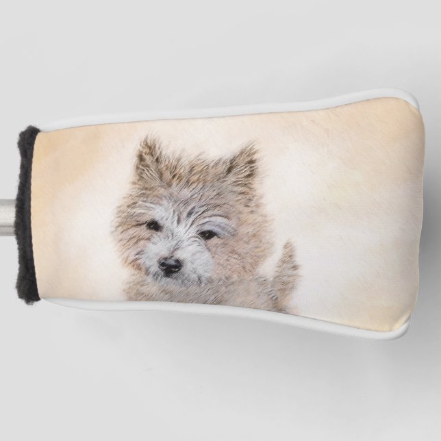 Funda Para Palo De Golf Pintura de Cachorro de Cairn Terrier - Arte Perro  (Anverso)