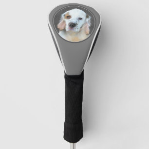 Funda Para Palo De Golf Pintura de Clumber Spaniel - Arte de Perro Origina