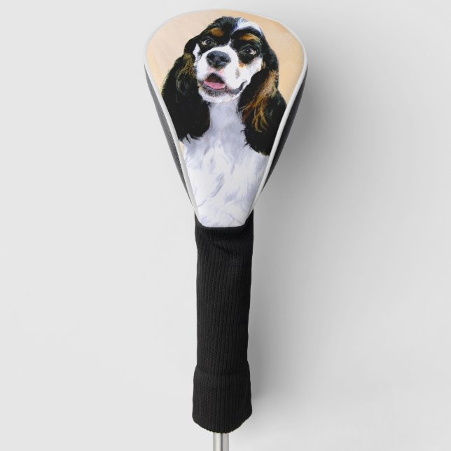 Funda Para Palo De Golf Pintura de Cocker Spaniel (Parti) - Original Perro (Anverso)