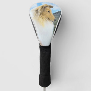 Funda Para Palo De Golf Pintura de Collie in Mountains (Rough) - Perro Art