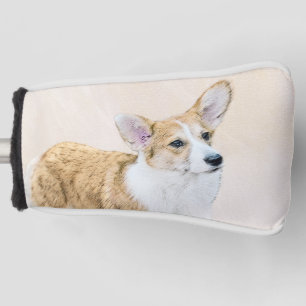 Funda Para Palo De Golf Pintura de Corgi galés de Pembroke - Arte Perro Or