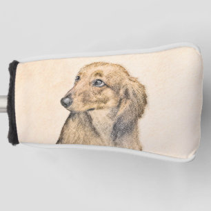 Funda Para Palo De Golf Pintura de Dachshund (de cabello largo) - Arte ori
