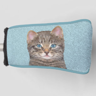 Funda Para Palo De Golf Pintura de gatos en la mesa gris - Arte de gatos o