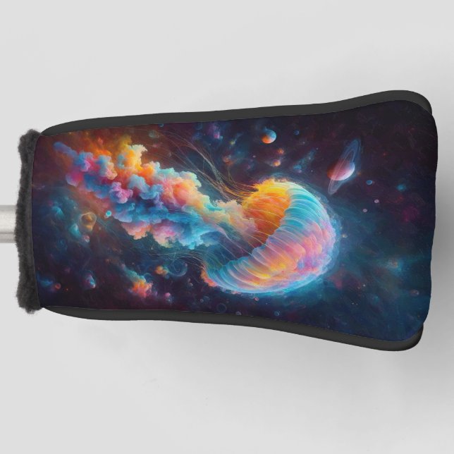 Funda Para Palo De Golf Pintura de medusas cosmológicas (Anverso)