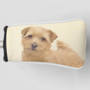 Funda Para Palo De Golf Pintura de Norfolk Terrier - Arte Perro Original