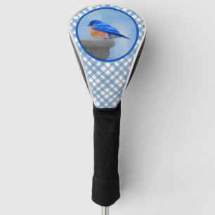 Funda Para Palo De Golf Pintura de pájaro azul - Arte original de aves