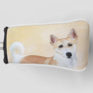 Funda Para Palo De Golf Pintura de perro Canaan - Arte original de perro l