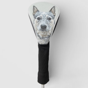 Funda Para Palo De Golf Pintura de perro de ganado australiano - Arte orig