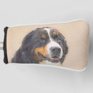 Funda Para Palo De Golf Pintura de perro de montaña de Bernese - Arte de