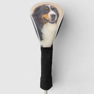 Funda Para Palo De Golf Pintura de perro de montaña de Bernese - Arte de 